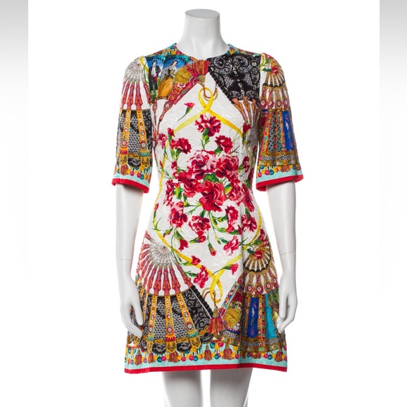 Dolce & Gabbana Dresses & Skirts - Dolce & Gabbana Printed Mini Dress Floral Size 38